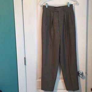 Banana Republic Lined Wool Tweed Trousers Sz 4